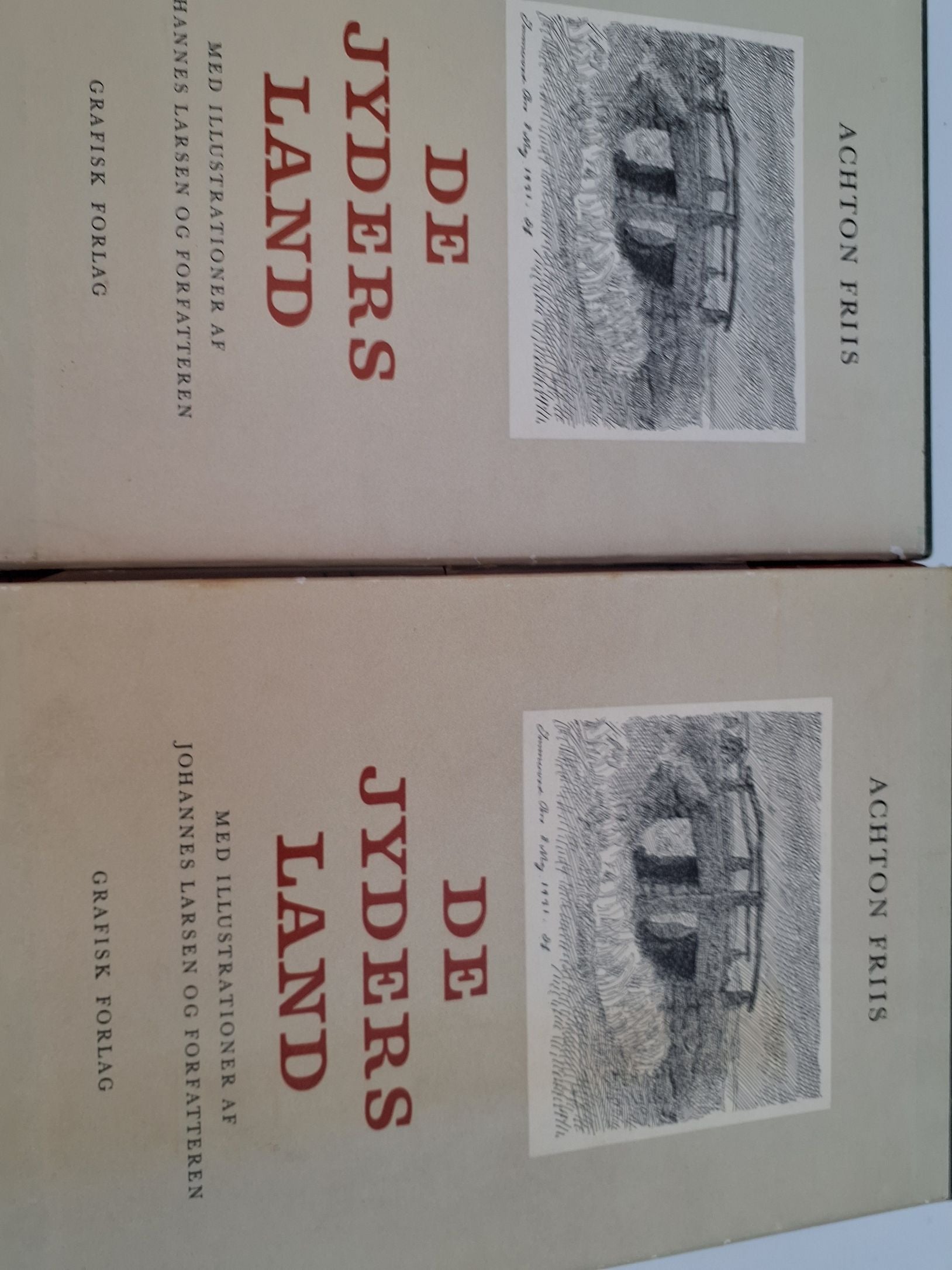 De danskes land af Acton Friis 7 bind i alt.